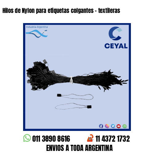 Hilos de Nylon para etiquetas colgantes – textileras