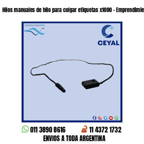 Hilos manuales de hilo para colgar etiquetas x1000 – Emprendimientos textiles