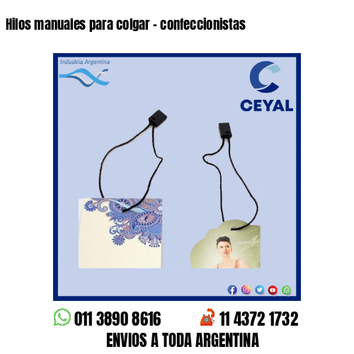 Hilos manuales para colgar – confeccionistas