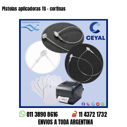 Pistolas aplicadoras TG – cortinas