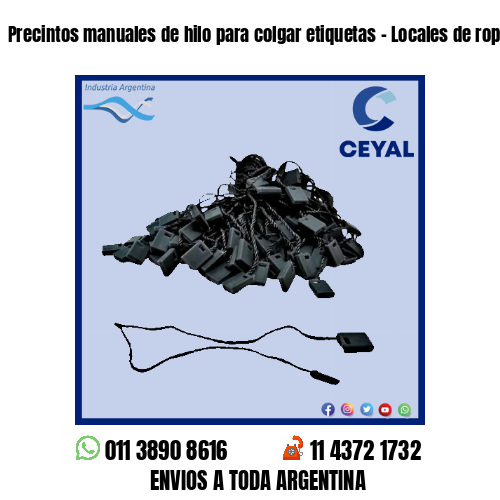 Precintos manuales de hilo para colgar etiquetas – Locales de ropa