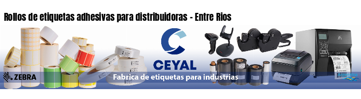 Rollos de etiquetas adhesivas para distribuidoras - Entre Rios