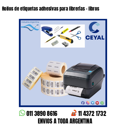 Rollos de etiquetas adhesivas para librerías – libros