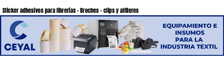 Sticker adhesivos para librerías - Broches - clips y alfileres