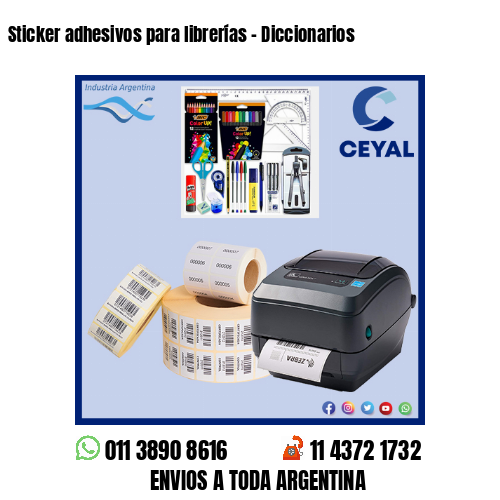 Sticker adhesivos para librerías – Diccionarios