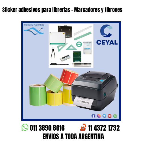 Sticker adhesivos para librerías – Marcadores y fibrones