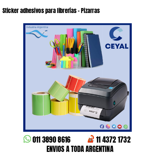 Sticker adhesivos para librerías – Pizarras
