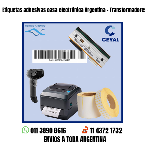 Etiquetas adhesivas casa electrónica Argentina – Transformadores