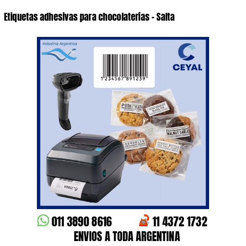 Etiquetas adhesivas para chocolaterías – Salta