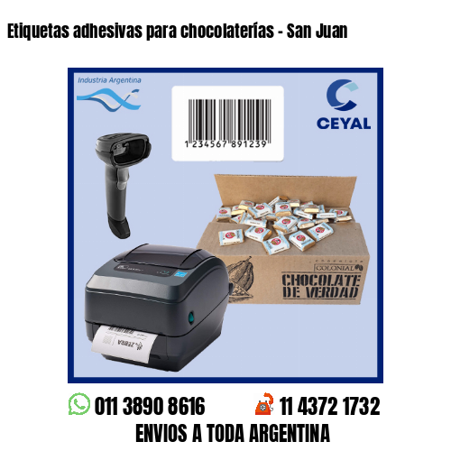 Etiquetas adhesivas para chocolaterías – San Juan