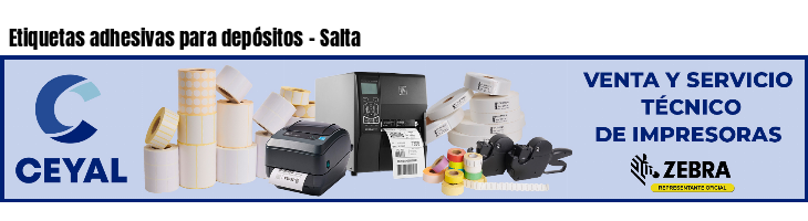 Etiquetas adhesivas para depósitos - Salta