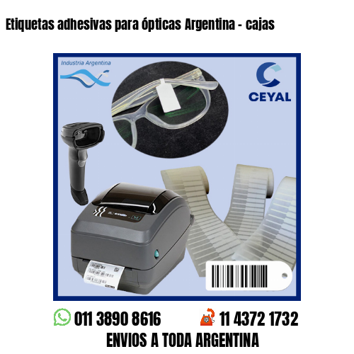 Etiquetas adhesivas para ópticas Argentina – cajas