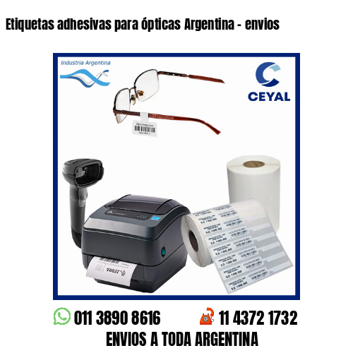 Etiquetas adhesivas para ópticas Argentina – envios