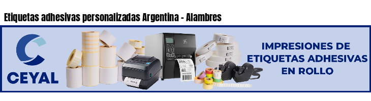 Etiquetas adhesivas personalizadas Argentina - Alambres