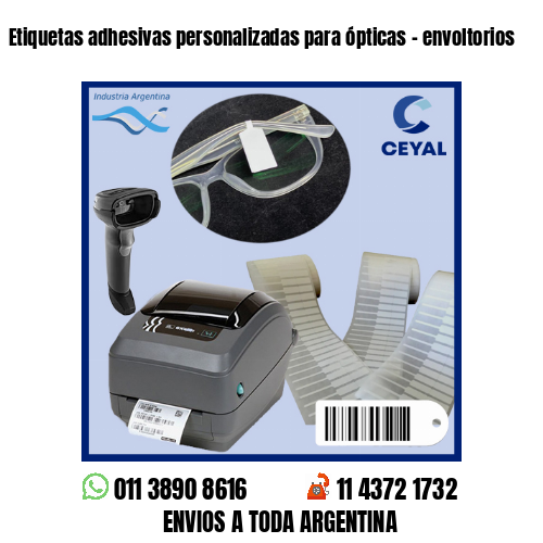 Etiquetas adhesivas personalizadas para ópticas – envoltorios