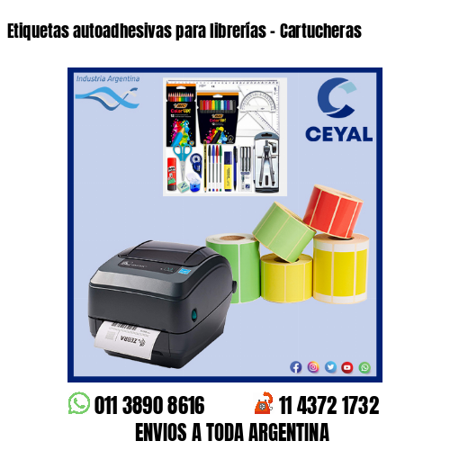 Etiquetas autoadhesivas para librerías – Cartucheras