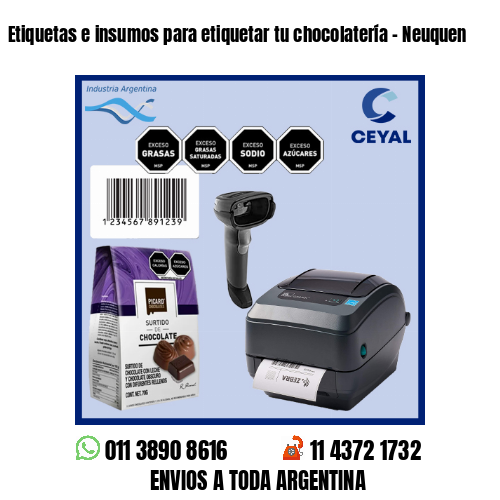 Etiquetas e insumos para etiquetar tu chocolatería – Neuquen