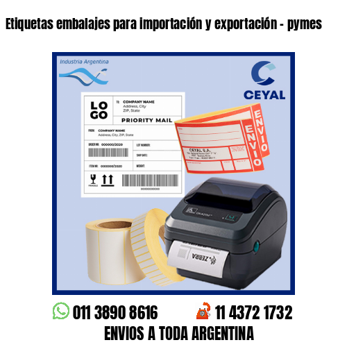 Etiquetas embalajes para importación y exportación – pymes