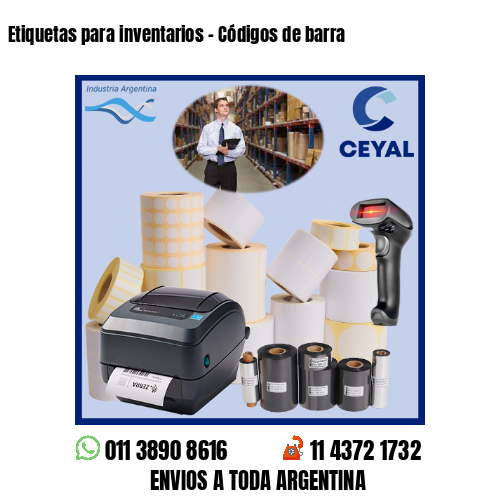 Etiquetas para inventarios – Códigos de barra
