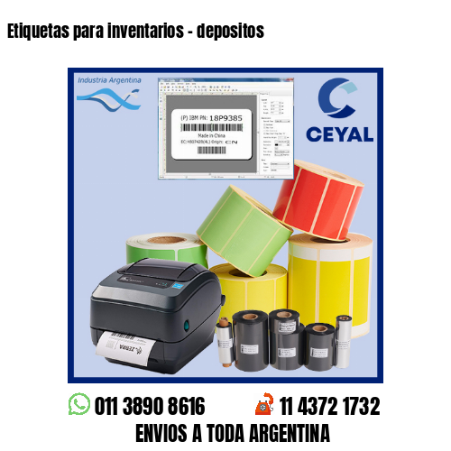 Etiquetas para inventarios – depositos