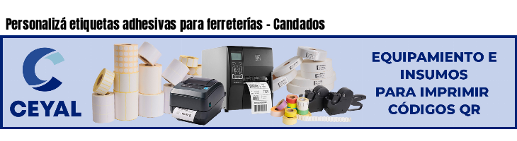 Personalizá etiquetas adhesivas para ferreterías - Candados