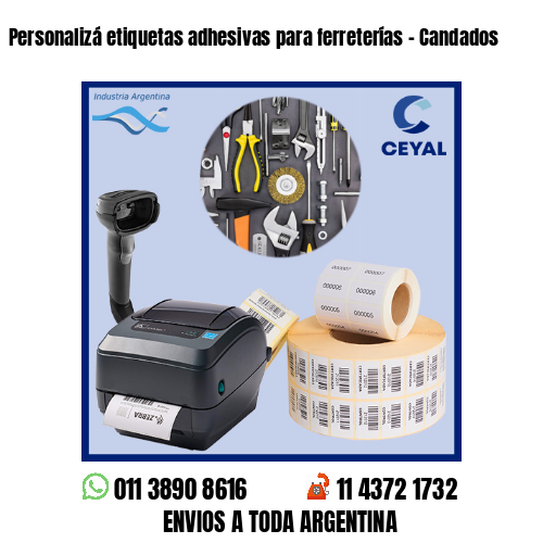 Personalizá etiquetas adhesivas para ferreterías – Candados