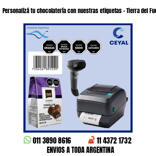 Personalizá tu chocolatería con nuestras etiquetas – Tierra del Fuego