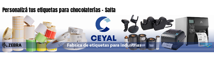 Personalizá tus etiquetas para chocolaterías - Salta