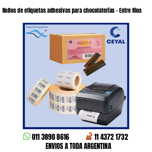 Rollos de etiquetas adhesivas para chocolaterías – Entre Rios