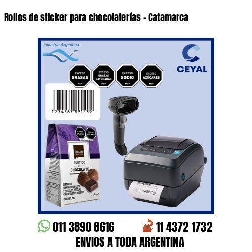 Rollos de sticker para chocolaterías – Catamarca