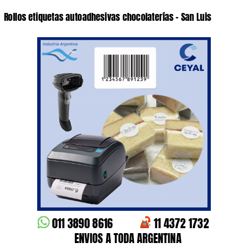 Rollos etiquetas autoadhesivas chocolaterías – San Luis