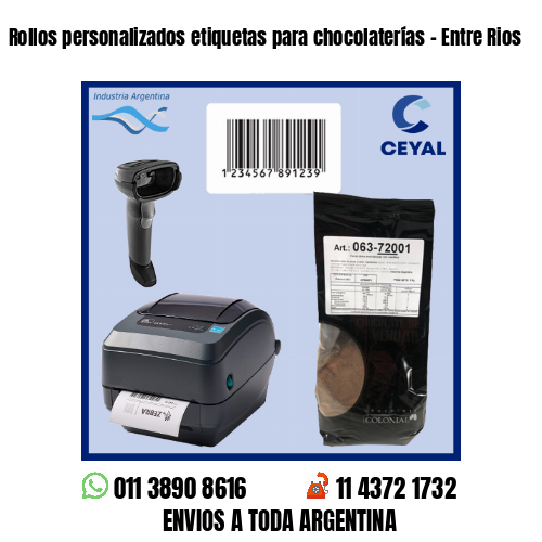 Rollos personalizados etiquetas para chocolaterías – Entre Rios
