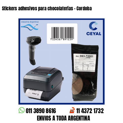 Stickers adhesivos para chocolaterías – Cordoba