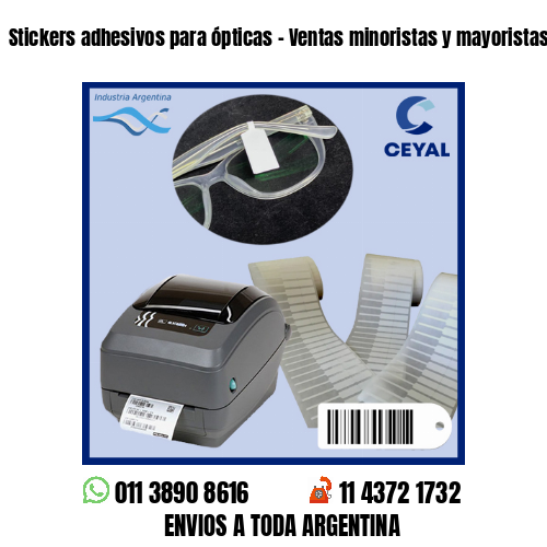Stickers adhesivos para ópticas – Ventas minoristas y mayoristas
