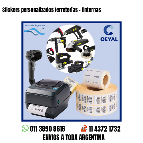 Stickers personalizados ferreterías – linternas