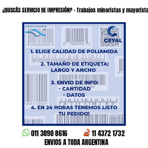 ¿BUSCÁS SERVICIO DE IMPRESIÓN? – Trabajos minoristas y mayoristas