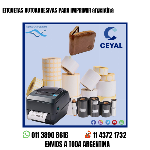 ETIQUETAS AUTOADHESIVAS PARA IMPRIMIR argentina