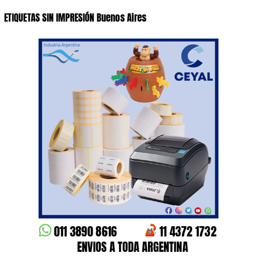 ETIQUETAS SIN IMPRESIÓN Buenos Aires