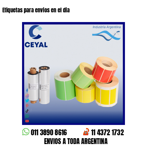 Etiquetas para envios en el dia