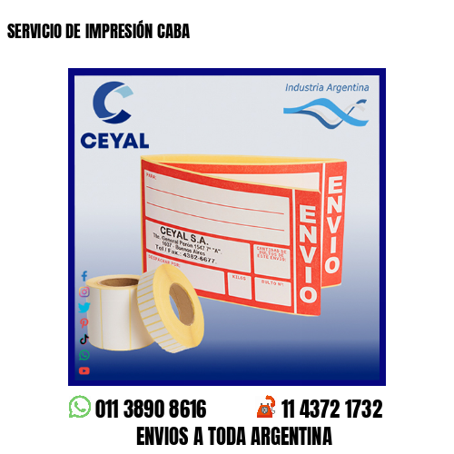 SERVICIO DE IMPRESIÓN CABA