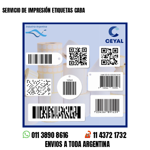 SERVICIO DE IMPRESIÓN ETIQUETAS CABA 