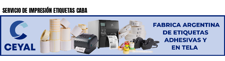 SERVICIO DE IMPRESIÓN ETIQUETAS CABA 