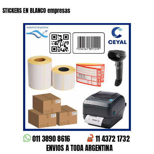 STICKERS EN BLANCO empresas