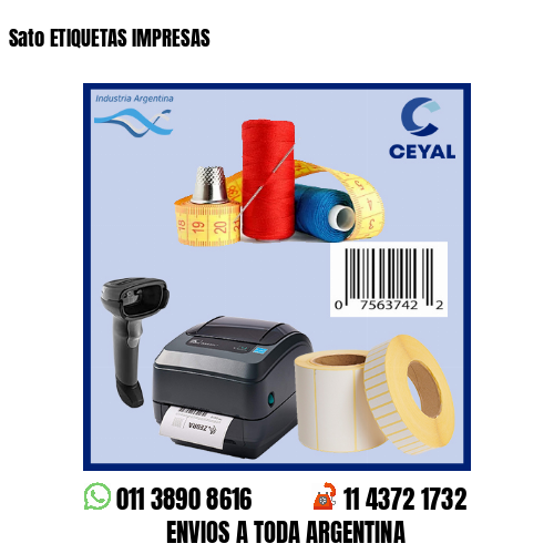 Sato ETIQUETAS IMPRESAS