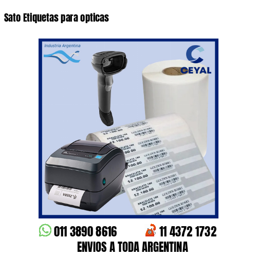 Sato Etiquetas para opticas