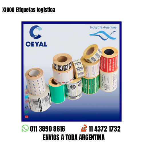 X1000 Etiquetas logistica