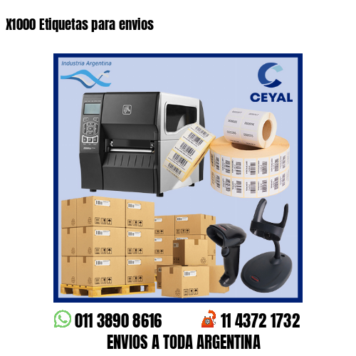 X1000 Etiquetas para envios