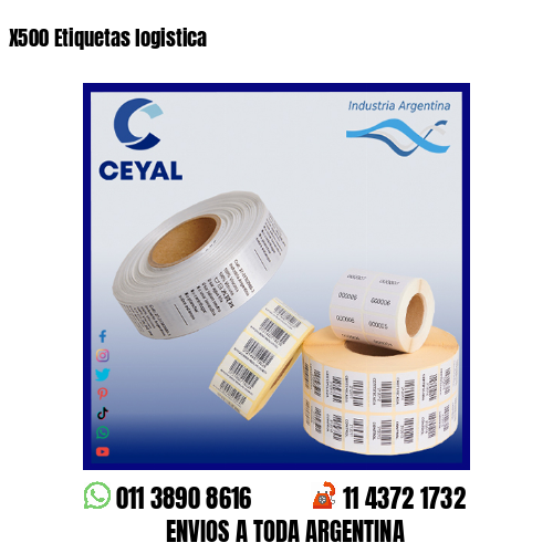 X500 Etiquetas logistica
