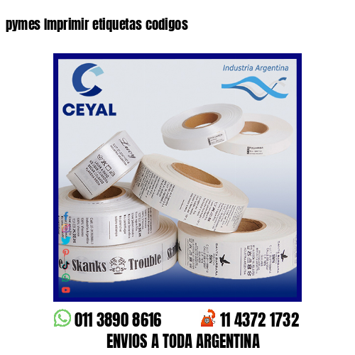 pymes Imprimir etiquetas codigos