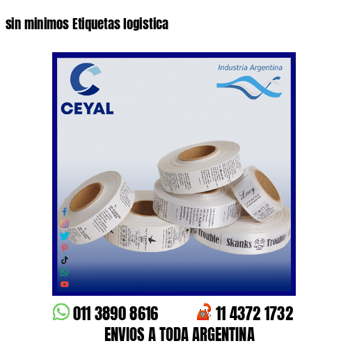 sin minimos Etiquetas logistica